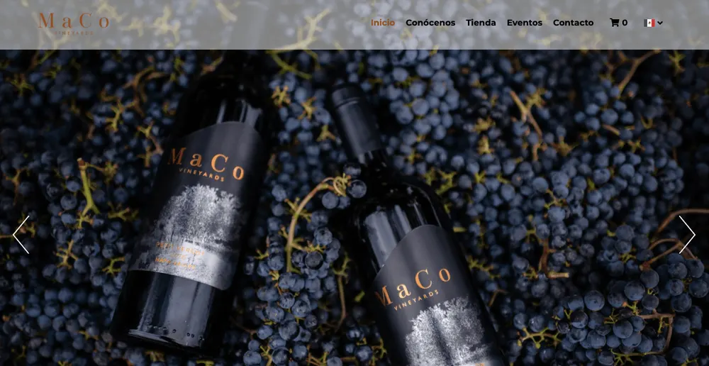 Sitio web de MaCo Vineyards
